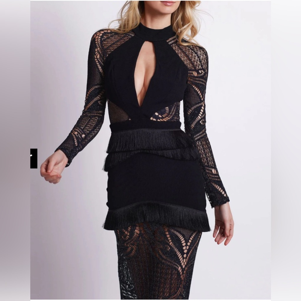 Knit Lace Maxi Dress